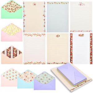 60 Sheets Vintage Floral Stationary with 30 Envelopes, Letter Writing Paper for Poems, Thank You Notes, Pen Pal, Scrapbook, Calligraphy (6 Designs, 10.2 x 7.25 In)