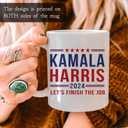Kamala Harris 2024 11oz Ceramic Coffee Mug First Female Madam President Cup Woman Equal Rights Gifts for Democrats