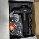 TOLOCO Massage Gun, Deep Tissue Back Massage for Athletes for Pain Relief, Percussion Massager with 10 Massages Heads & Silent Brushless Motor, Valentines Day Gifts for Him Her, Black