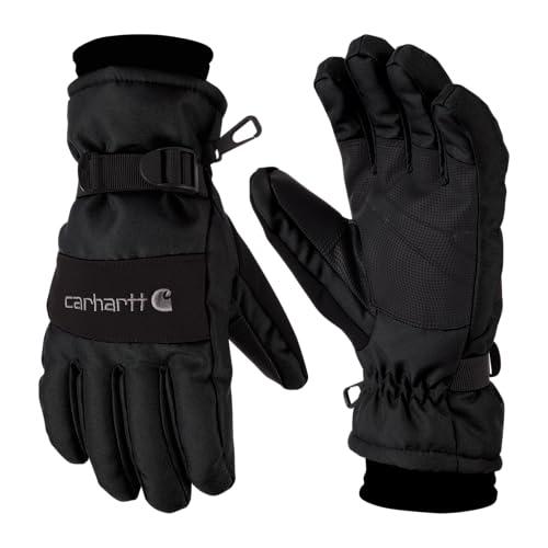 Carhartt Men's Waterproof Insulated Knit Cuff Glove, Black, X-Large