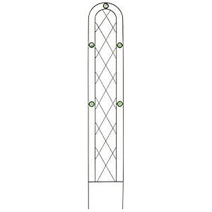Arcadia Garden Products TR02B- Emerald Series Trellis, Arched Garden Trellis 5' x 10", Black