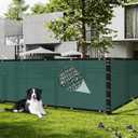 SEKKVY 6' x 50' Privacy Screen Fence, 90% Blockage Mesh Shade Net Cover for Garden, Wall, Chain Link Fence (Green, 6' x 50')