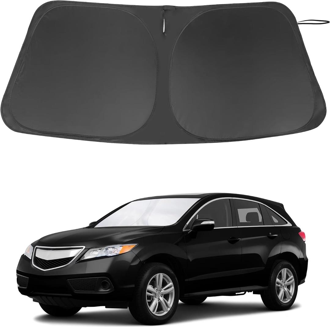 Windshield Sun Shade Custom Fit for 2013-2018 Acura RDX Accessories Foldable Window Sunshade Sun Blocker Protect Car from Sun Rays & Heat Damage Keeps Car Cooler