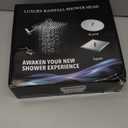 Shower Head Combo(Brushed Nickel),10'' High Pressure Rain Shower Head with 11'' Adjustable Extension Arm and 5 Settings Handheld,Powerful Shower Spray Against Low Pressure Water