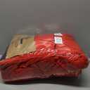 BRILLMAX 6 Pack Red Round Tablecloths 120 Inch for 60” Tables - 150 GSM Polyester Fabric, Floor Length Drop, Water, Stain & Wrinkle Resistant Cloth Cover for Wedding Reception Banquet Dining Party