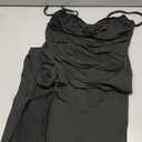 Milumia Women's Sexy Cut Out Spaghetti Strap Dress High Slit Bodycon Party Dresses, Large