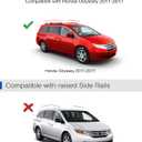 Wonderdriver 300lbs Lockable Roof Rack Cross Bars Compatible with Honda Odyssey 2011-2017 (with Raised Side Rails), Heavy Duty Aluminum Roof Rails Crossbars Cargo Canoe Black Rooftop Cargo Carrier