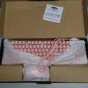 Gaming Keyboard and Mouse Combo, K1 RGB LED Backlit Keyboard with 104 Keys Computer PC Gaming Keyboard for PC/Laptop (Pink)