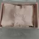 Blissy Silk Pillowcase - 100% Pure Mulberry Silk - 22 Momme 6A High-Grade Fibers - Silk Pillow Cover for Hair & Skin (Champagne, Standard)