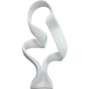 15" Modern Abstract Ribbon Decorative Sculpture, Knot Sculptures,Home Decor,Coffee Table Statues,Dining Living Room Desk DecorWhite