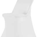 HAINARverS Folding Chair Covers, 100PCS Upgrade Universal Fitted Stretch Spandex Chair Cover Protector for Wedding,Party,Banquet, Celebration (White, 100 PCS)