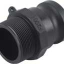 BYH 2pcs Type F Standard Camlock Couplings Camlock Fittings Poly, 2 in Cam Groove Fitting Male Camlock Quick Conversion Connector Cam Latch Fittings Standard Couplings