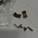 Shelf Support Pegs 60pcs L-Shaped Clips 6mm /0.24inch Shelf Bracket Pegs for Furniture Cabinet Closet (Antique Brass)