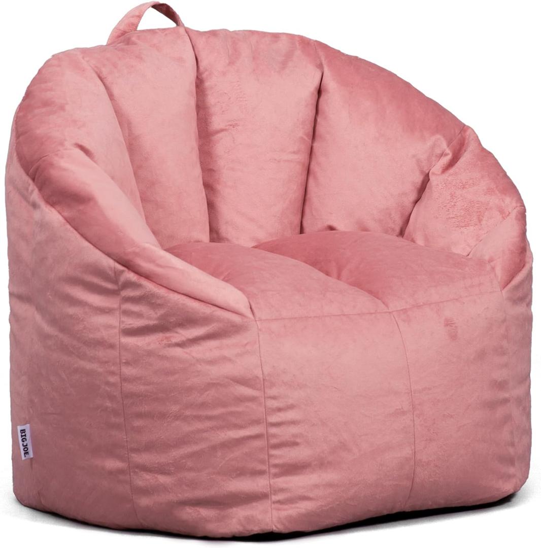 Big Joe Milano Plush Desert Rose Beanbag Chair Big Joe Milano Plush Desert Rose Beanbag Chair
