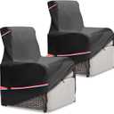 Outdoor Recliner Chair Covers 2 Pack,Patio Swivel Chair Covers,600D Heavy Duty Waterproof Patio Rocking Chairs Cover,Outdoor Furniture Covers for All Weather Protection.Black (31.5''D x 31''W x 41''H)