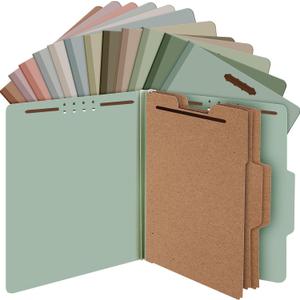 Yaomiao Colored Pressboard Classification Folders with 3 Dividers 3.5 Inch Letter Size Classification File Folder with Fasteners 2 Prongs Files Folders for Organize Office Medical Document(24 Pcs) Yaomiao Colored Pressboard Classification Folders with 3 Dividers 3.5 Inch Letter Size Classification File Folder with Fasteners 2 Prongs Files Folders for Organize Office Medical Document(24 Pcs)