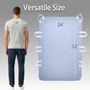 Reusable Positioning Bed Pads for Elderly Adults with 8 Handles 2 Pack 34”x52” -Absorbent Draw Sheet with Handles,Washable Waterproof Incontinence Under Pads for Transferring Moving,Pulling