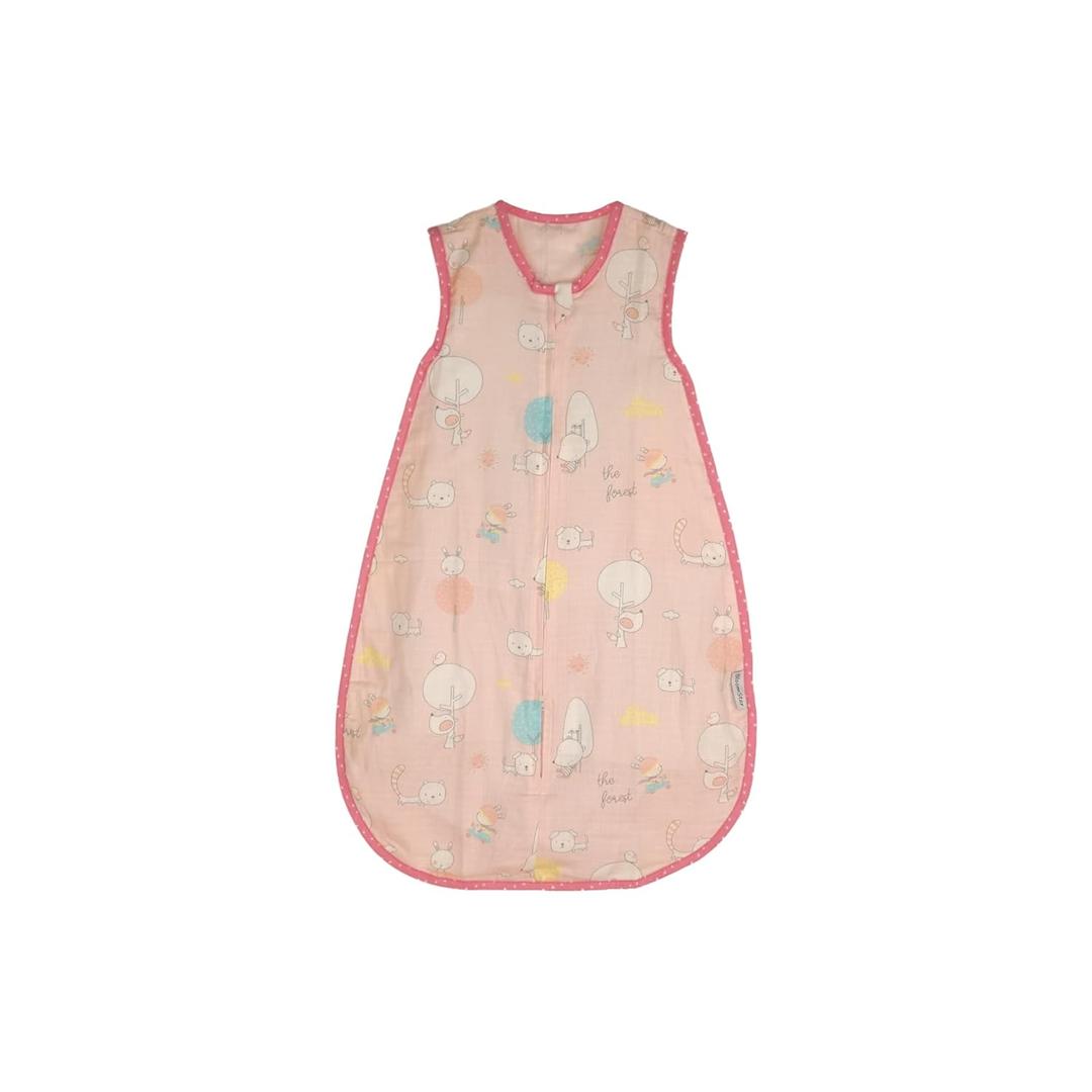 Baby Sleeping Sack Muslin Summer (12-24m) 0.5 Tog Cotton Lightweight Infant Sleeping Bag Toddler Wearable Blanket Breathable Thin Sleeper Sack