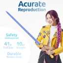 41" Anime Cosplay Sword with Sheath, Non-3D Printed & Back-Carry, Collectible Prop for Costume&Display - Purple Sword