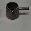 Espresso Cups Ceramic, 200ML Espresso Measuring Cup with Spout, Espresso Shots Cups with Handle, Espresso Accessories, Dark Green