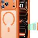 ESR for iPhone 17 Pro Case, Camera Control, Compatible with MagSafe, Shockproof Military-Grade Protection, Magnetic Phone Case for iPhone 17 Pro, Classic Hybrid Case, Frosted Orange
