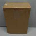 Wooden Crates 2 Pack, Rustic Handmade Wood Crate with Handles, Durable Medium Wooden Crates for Display & Decor, Brown (13.8"x10.8"x5.9")