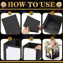 18 Pcs Graduation Photo Box Centerpieces Table Photo Display Frames for 6 x 4 Inch Pictures Graduation Party Table Decorations and Congrats Grad Gifts (Black)