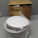 Foldable Towel Warmer for Bathroom, 21L Large Capacity Hot Towel Warmer - Fits 2 Oversized Towels, Blankets, Bathrobes, Spa-Like Towel Heater with 4 Timers, Auto Shut Off and Ambient Lighting (White)