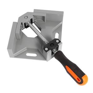 Kosmi Corner Clamps for Woodworking,Right Angle Clamps 90 Degree Single Handle,with Swing Adjustable Jaw Aluminum Alloy Frame Angle Clamp,for Woodworking Welding DIY Photo Frame Vise Holde Tools, Pack Of 4