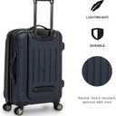 Kenneth Cole REACTION Renegade Luggage Expandable 8-Wheel Spinner Lightweight Hardside Suitcase, Navy Blue, 20-Inch Carry On