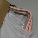 Wedama TSA Approved Toiletry Bag, 2 Pack Clear Makeup Bags with Handles, Quart Size Toiletry Bags, PVC Clear Cosmetic Bags for Women and Men, Carry on Airport Airline Compliant Bag, Pink