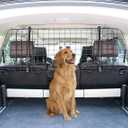 Adjustable Dog Car Barrier for Vehicles, 59.72 x 5.20 x 16.46 in, Black