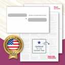 NextDayLabels - W-2 4-Up Employee Tax Forms, Instructions on Back" for 2025, for Laser/Inkjet Printer. Compatible with QuickBooks and Accounting Software ETC. (Pack of 50 Sheets & Self Seal Envelopes)