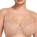 HSIA Minimizer Bras for Women Full Coverage, Unlined Lace Sexy Plus Size Underwire Bra for Large Breasts (L)