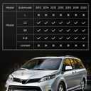 for Toyota Sienna 2020-2013 8 Seater Floor Mats Cargo Liner Trunk Carpet All Weather Heavy Duty TPE Waterproof Anti-Slip Tech Mats for Toyota Sienna 2014 2015 2016 2017 2018 2019 Accessories