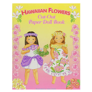 Hawaiian Flowers Paper Doll Book