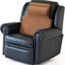 Colingmill Sherpa Fleece Lumbar Support Pillow with Headrest Recliner Memory Foam Lumbar Pillow Back Cushion for Chair Plush Cushion Thick Pad for Back Pain Car Sofa Chair Headrest Office Home