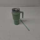 REDUCE 40 oz Stainless Steel Tumbler with Handle - Dual-Wall Vacuum Insulated Travel Mug, Sweat-Proof Lid & Reusable Straw - Keeps Drinks Cold for 24 Hrs, Fits Cupholders, Dishwasher Safe - Matcha
