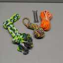 Dog Outdoor Hanging Bungee Tug Toy, Spring Pole Tether Tug Dog Toy for Large Medium Aggressive Chewer, 17FT Tree Tugger Pull Rope Interactive Toy, 2 Dog Rope Toys