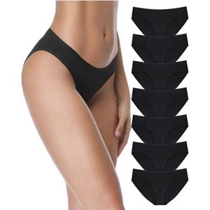 SIMIYA 7 Cotton Underwear for Women Stretch Hipster Underwear Panties Breathable Soft Bikini Underwear XL 