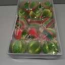 SY Super Bang Red Green Christmas Ball Ornaments, 15PCS Shatterproof Velvet Ornaments Set for Christmas Tree Hanging Decorations, for Holiday Party Xmas Decor - 80MM/3.14".