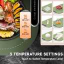 Food Warming Mat, Silicone Electric Heating Tray to Keep Food Warm at Party, Heating Mat for Food with 3 Temperature Levels & 2 Hours Auto-Off, Roll up Warming Tray for Buffets, Parties, Picnic