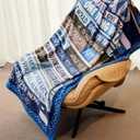 EliteOne Dad Blanket Gift from Daughter and Son - Hero Friend Blanket for Sofa Bed, Birthday for Father, 60''x80''