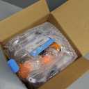 Greatever G2 Adults Kids Full Face Snorkel Mask 2 Pcs,Snorkeling Gear with Latest Dry Top System,Foldable 180 Degree Panoramic View,Safe Breathing,Anti-Leak&Anti-Fog Snorkeling Mask with Camera Mount (XL/L+XS, Orange)