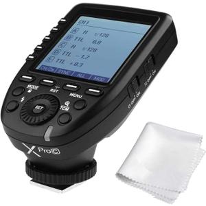 Godox XproC Xpro-C TTL Wireless Flash Trigger for Canon, 1/8000s HSS TTL-Convert-Manual Function Large Screen Slanted Design 5 Dedicated Group Buttons 11 Customizable Functions (XProC for Canon)