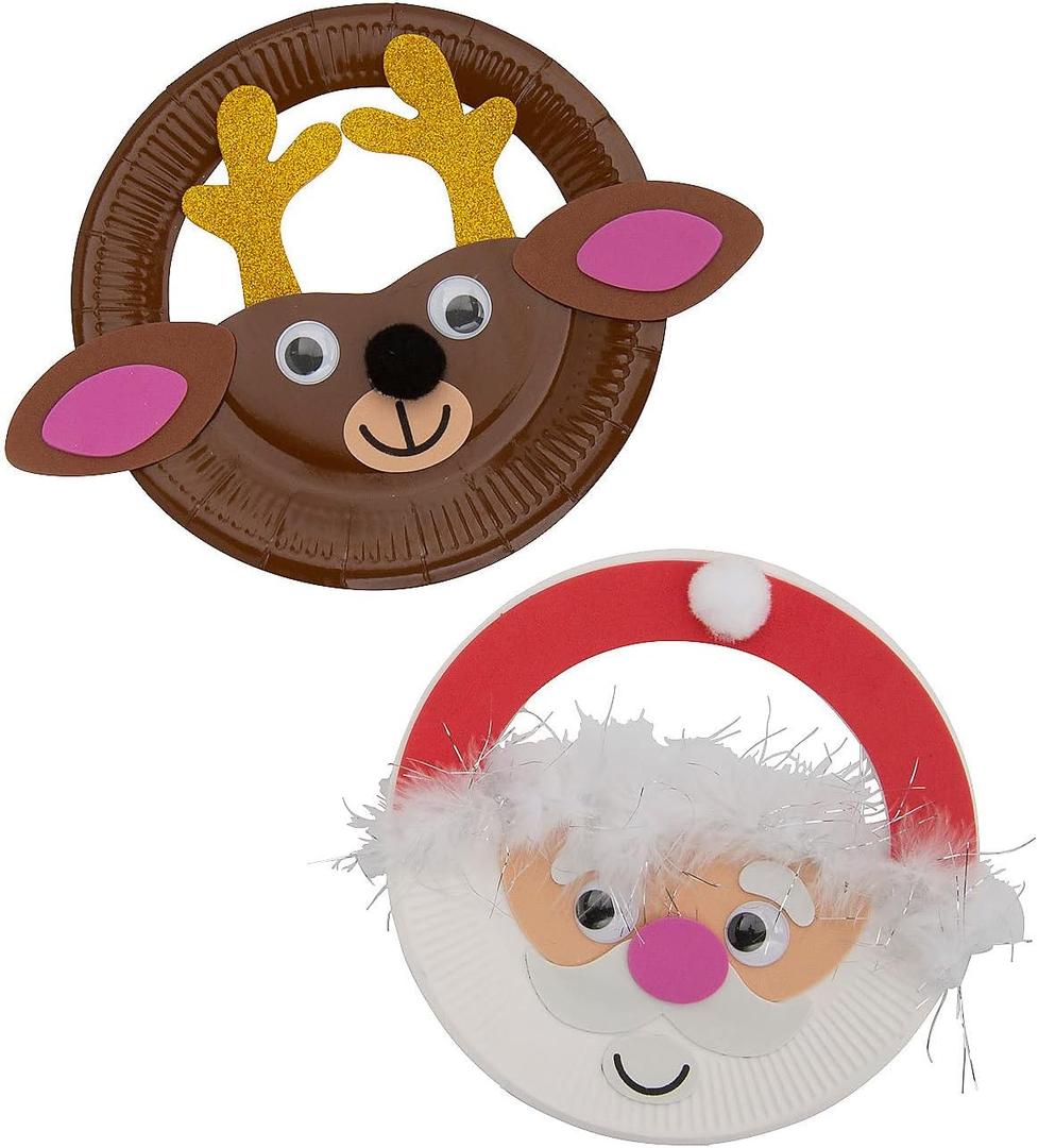 Christmas Character Plate Door Hanger Craft Kit, Makes 12