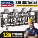 XLarge 64''W Power Tool Organizer Wall Mount, Charging Station, 4-Tier