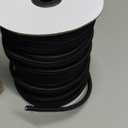 Marine Grade Heavy Duty Bungee Cord Roll with 12 Hooks - Black Elastic Shock Cord Kit for Kayak Deck, Outdoor Camping, Tarp Tie Downs, Bike Rack, DIY Assorted Bungee Ropes (1/4" x 100ft)