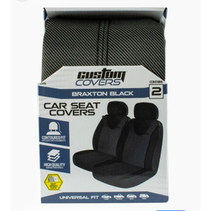 Custom Accessories Black Bucket High Back Seat Cover