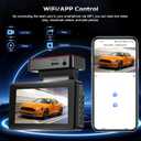 NHOPEEW 4K Dual Dash Camera for Cars with WiFi & APP Control - 3Inch Screen Dash Cam Front and Rear - 150 Wide Angle/GPS/G-Sensor/Loop Recording/Night Vision/ADAS/Split Screen + 64GB Card